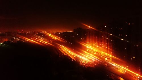 City street at night