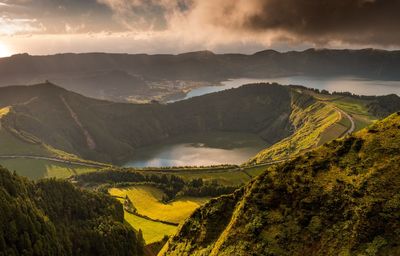 Panoramic view of landscape against sky