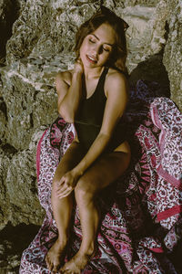 Portrait of a smiling young woman