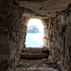 Rock formation in cave