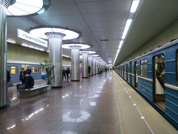 Interior of subway station