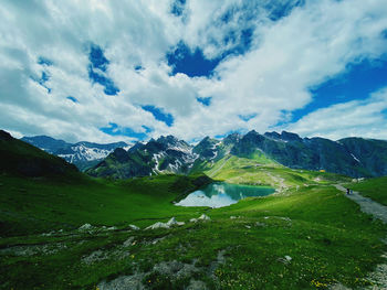 Scenic view of landscape against sky