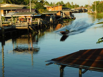 Man in boat on water