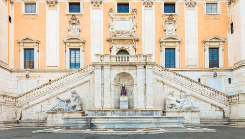 Facade of historic building