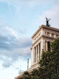 Low angle view of statue