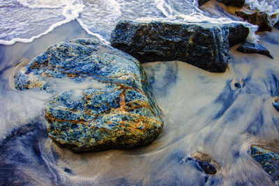 Rocks in sea