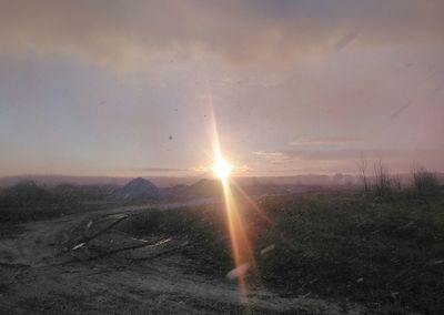 Scenic view of sunset against sky