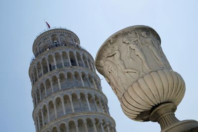 Low angle view of historical building against sky