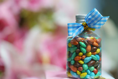 Close-up of multi colored candies