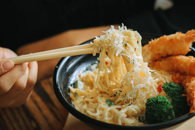 Close-up of food in plate