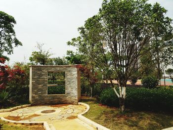 Built structure in park against sky