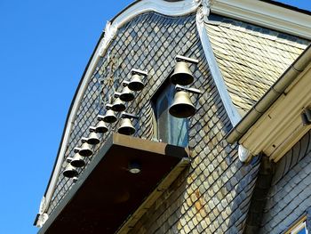 Low angle view of building against sky