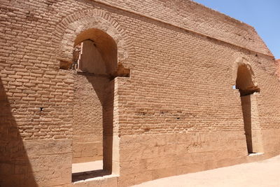 Low angle view of old ruins