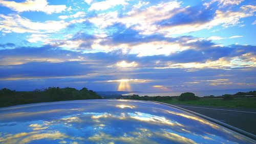 Scenic view of sunset sky