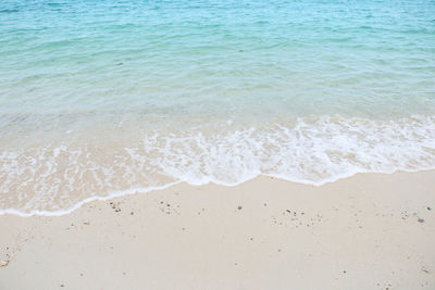 High angle view of beach