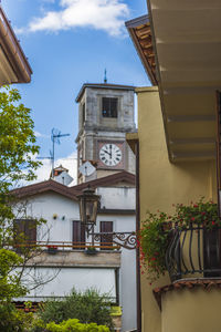 Low angle view of buildings against sky