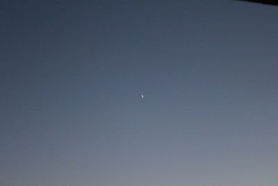 Low angle view of moon in sky