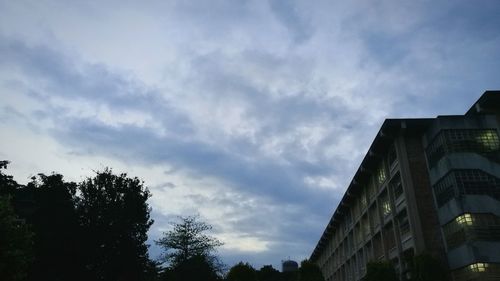 Low angle view of building against sky