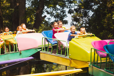 People enjoying at playground