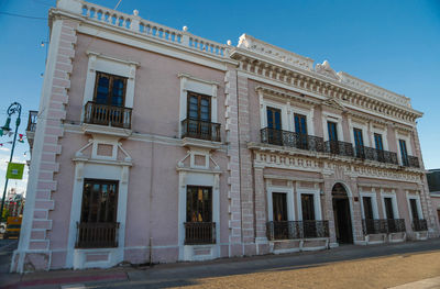 Low angle view of building against sky