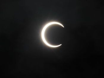 Low angle view of moon at night