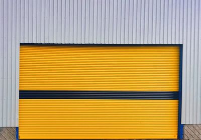 Full frame shot of yellow shutter