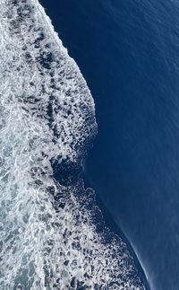 High angle view of sea shore