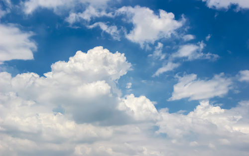 Low angle view of clouds in sky