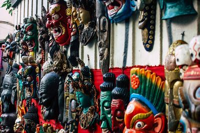 Masks for sale at market