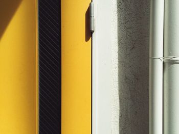 Close-up of yellow metal