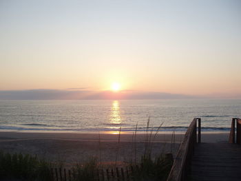 Sunset over sea