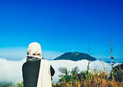 Beautiful view at the top of mount boga in the morning