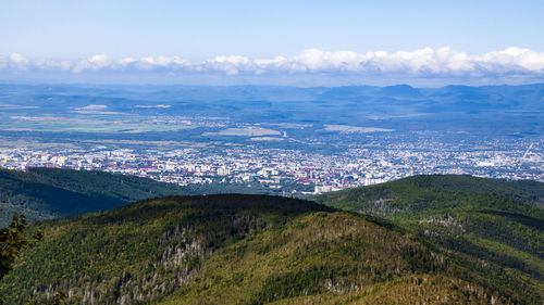 Sakhalin, russia, chekhov highlands, vorobinaya mountain, yuzhno-sakhalinsk.