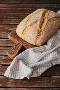 Close-up of bread on table