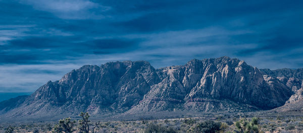 Scenic view of mountain against sky