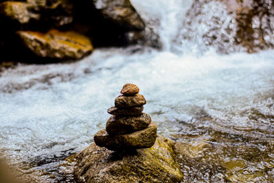 Calm stream water