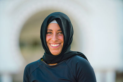 Portrait of a smiling young woman