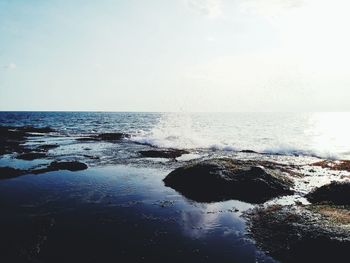 Scenic view of sea against sky