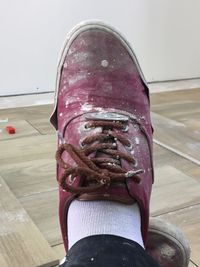 Low section of person with ice cream