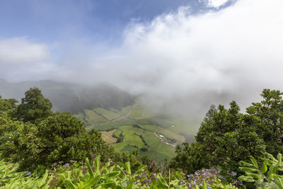 Scenic view of landscape against sky