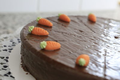 Close-up of food on table