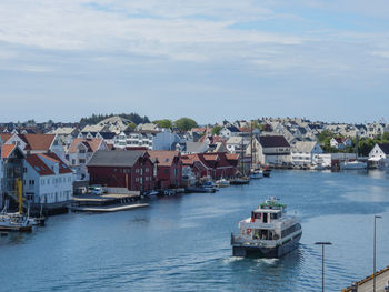 The habor of haugesund in norway