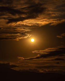 Scenic view of sky during sunset