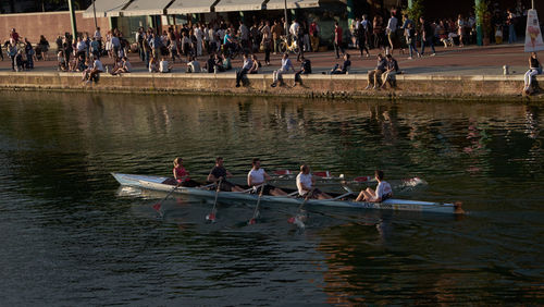 People in river