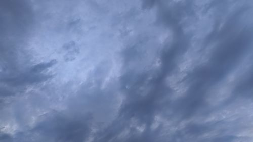 Low angle view of clouds in sky