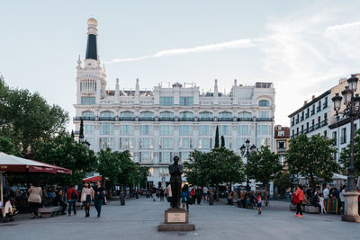 Scenic view of historic centre of madrid
