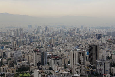 High angle view of cityscape