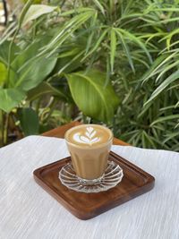 Close-up of coffee on table