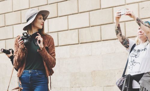 Portrait of smiling young woman