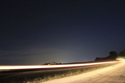 Night shots with a wake effect